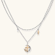 Astra Crescent Layered Necklace