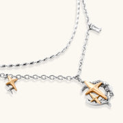 Astra Crescent Layered Necklace