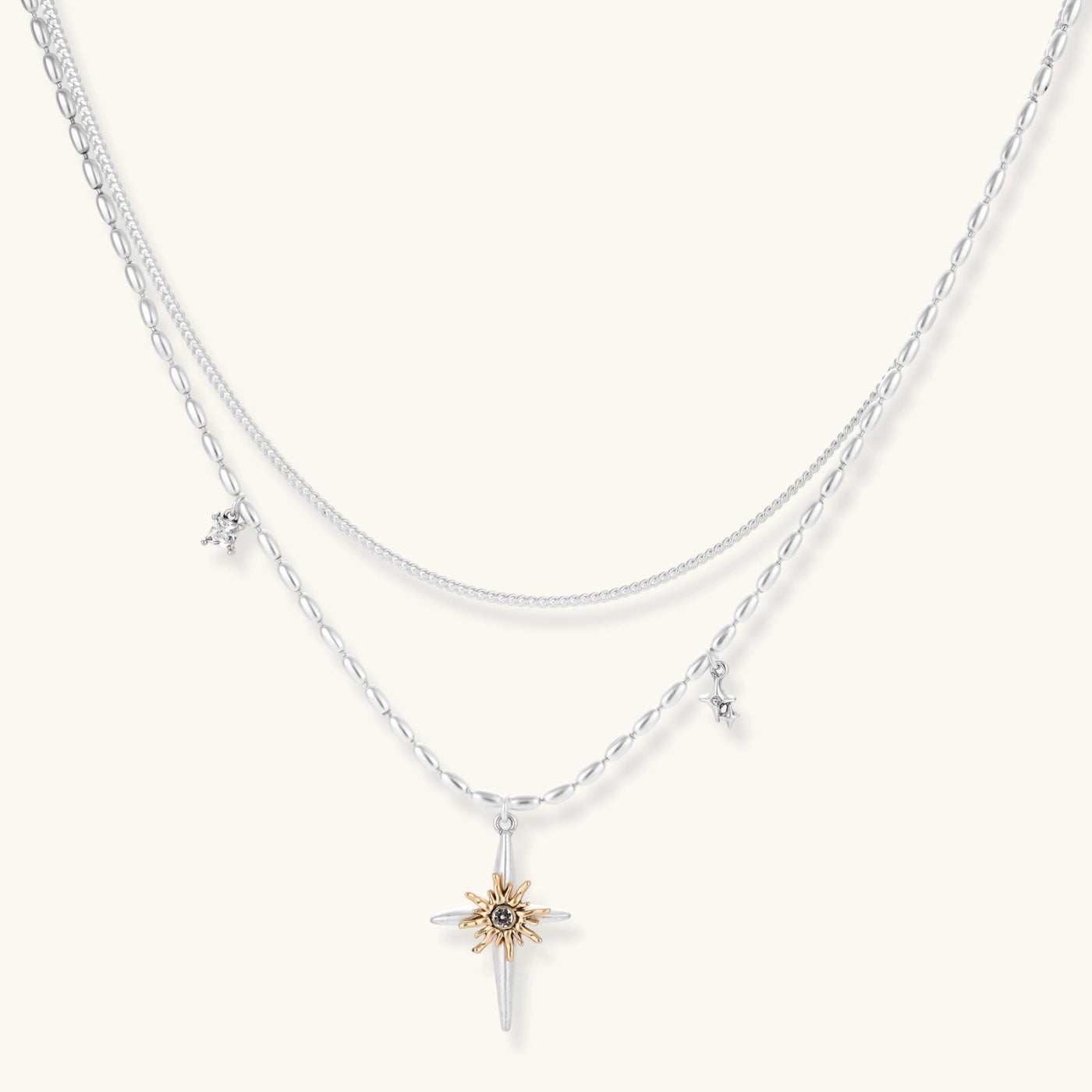 Astra Dagger Layered Necklace