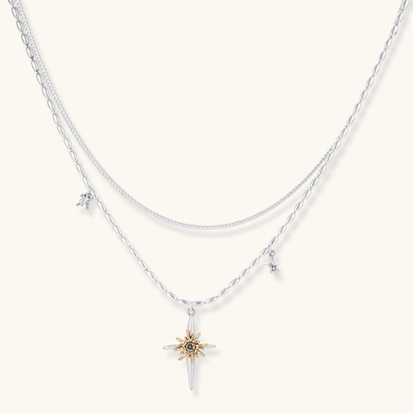 Astra Dagger Layered Necklace