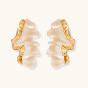 Pearlfoam Wave Earrings