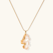 Pearlfoam Wave Necklace