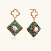 Palace Mosaic Pearl Earrings