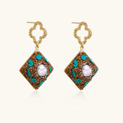 Palace Mosaic Pearl Earrings