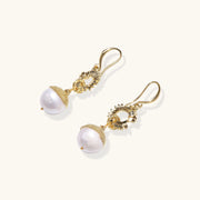Sunflower Pearl Dangles