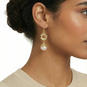 Sunflower Pearl Dangles