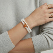 Lotusglow Pearl Agate Bracelet