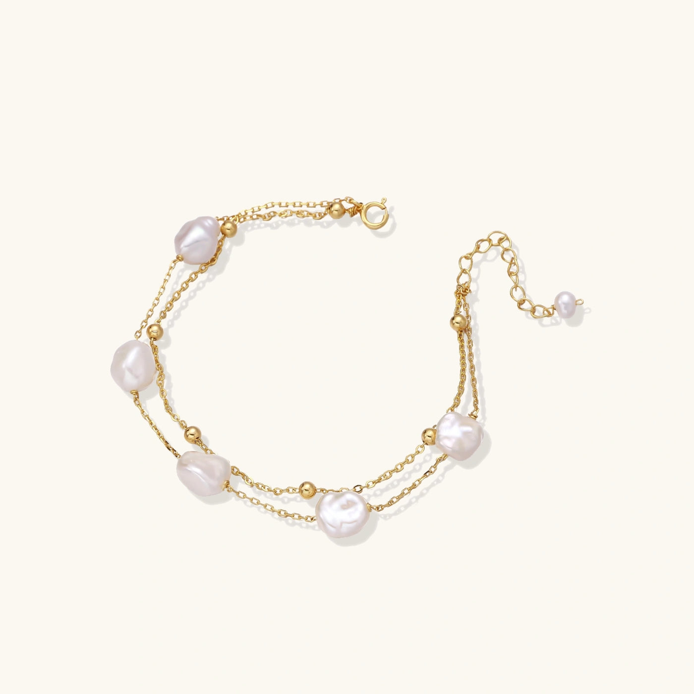 Pearlchain Layered Bracelet