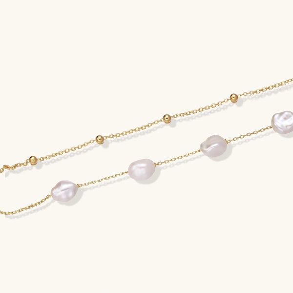 Pearlchain Layered Bracelet