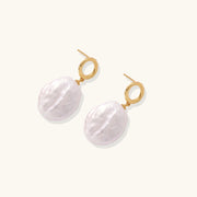 Pearlglow Baroque Pearl Drop Hoops