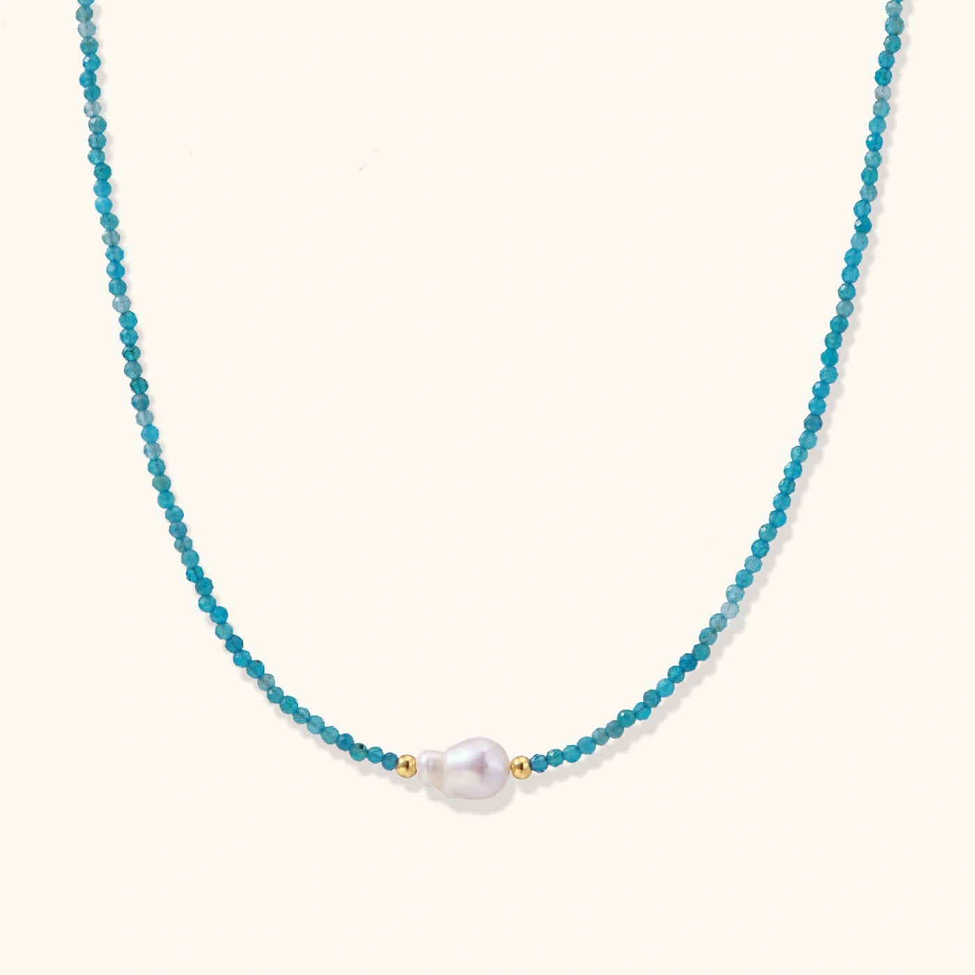 Aqualume Apatite Pearl Necklace
