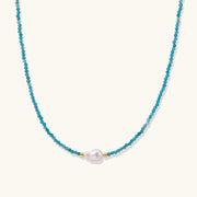 Aqualume Apatite Pearl Necklace