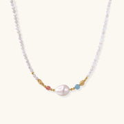 Seabloom Pearl Beaded Necklace