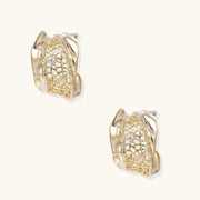 Gilded Veil Hoop Earrings