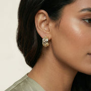 Gilded Veil Hoop Earrings