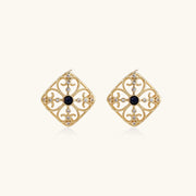 Lapis Oracle Mother-of-Pearl Studs
