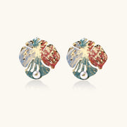 Monstera Pearl Muse Earrings