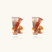 Amberflame Fold Hoops