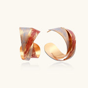 Amberflame Fold Hoops