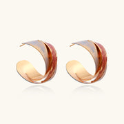 Amberflame Fold Hoops