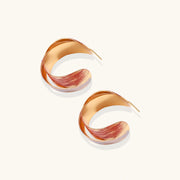 Amberflame Fold Hoops