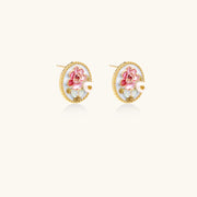 Roseglass Garden Pearl Studs