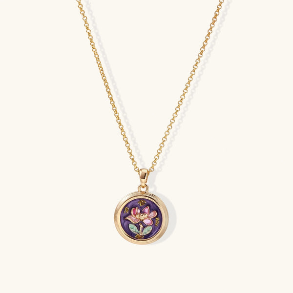 Violetglass Blossom Pendant
