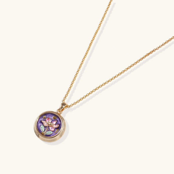 Violetglass Blossom Pendant