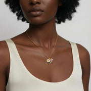 Wildbloom Enamel Pendant