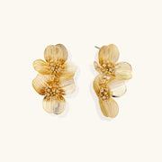 Golden Hour Orchid Studs