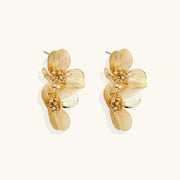 Golden Hour Orchid Studs
