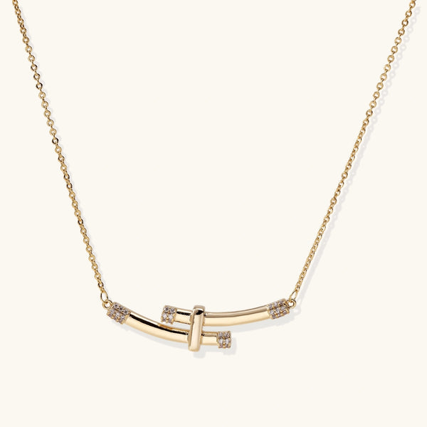 Crystal Bamboo Necklace