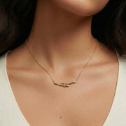 Crystal Bamboo Necklace