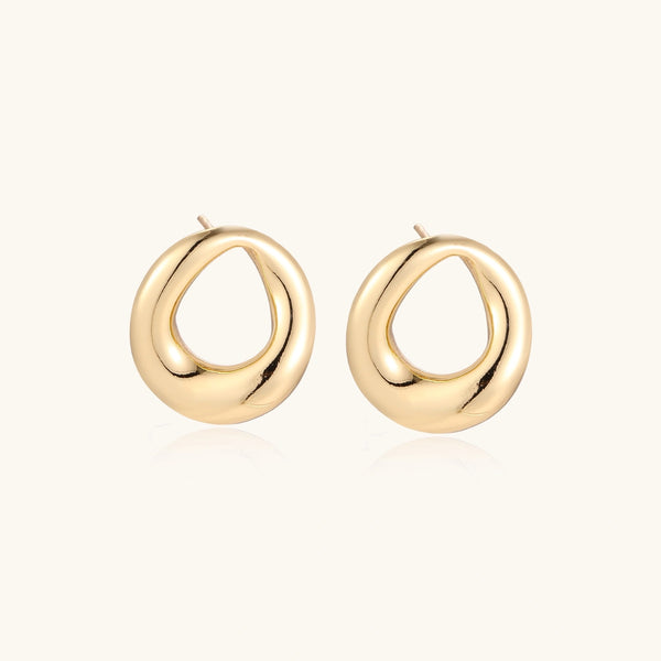 Dewloop Gold Studs