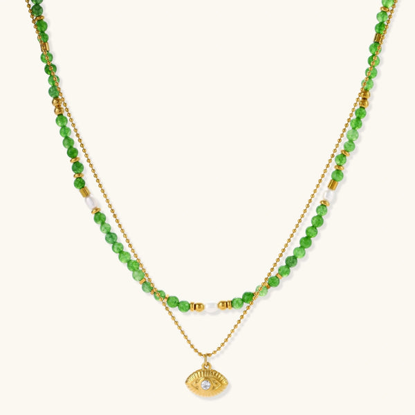 Verde Gaze Layered Necklace