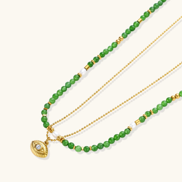 Verde Gaze Layered Necklace