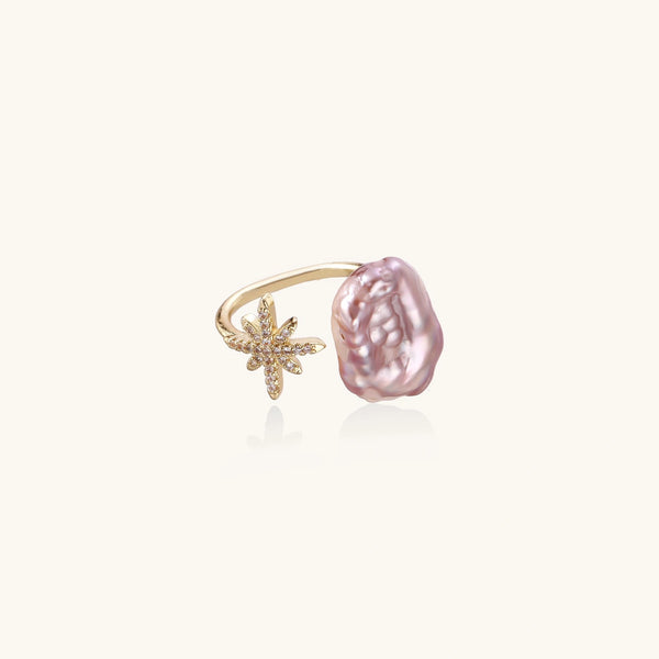 Starfall Baroque Pearl Ring