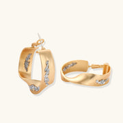 Solarcrest Crystal Wave Hoops