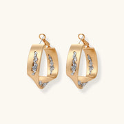 Solarcrest Crystal Wave Hoops