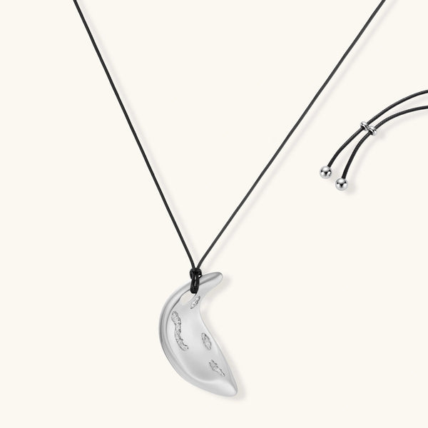 Crater-Silver Necklace