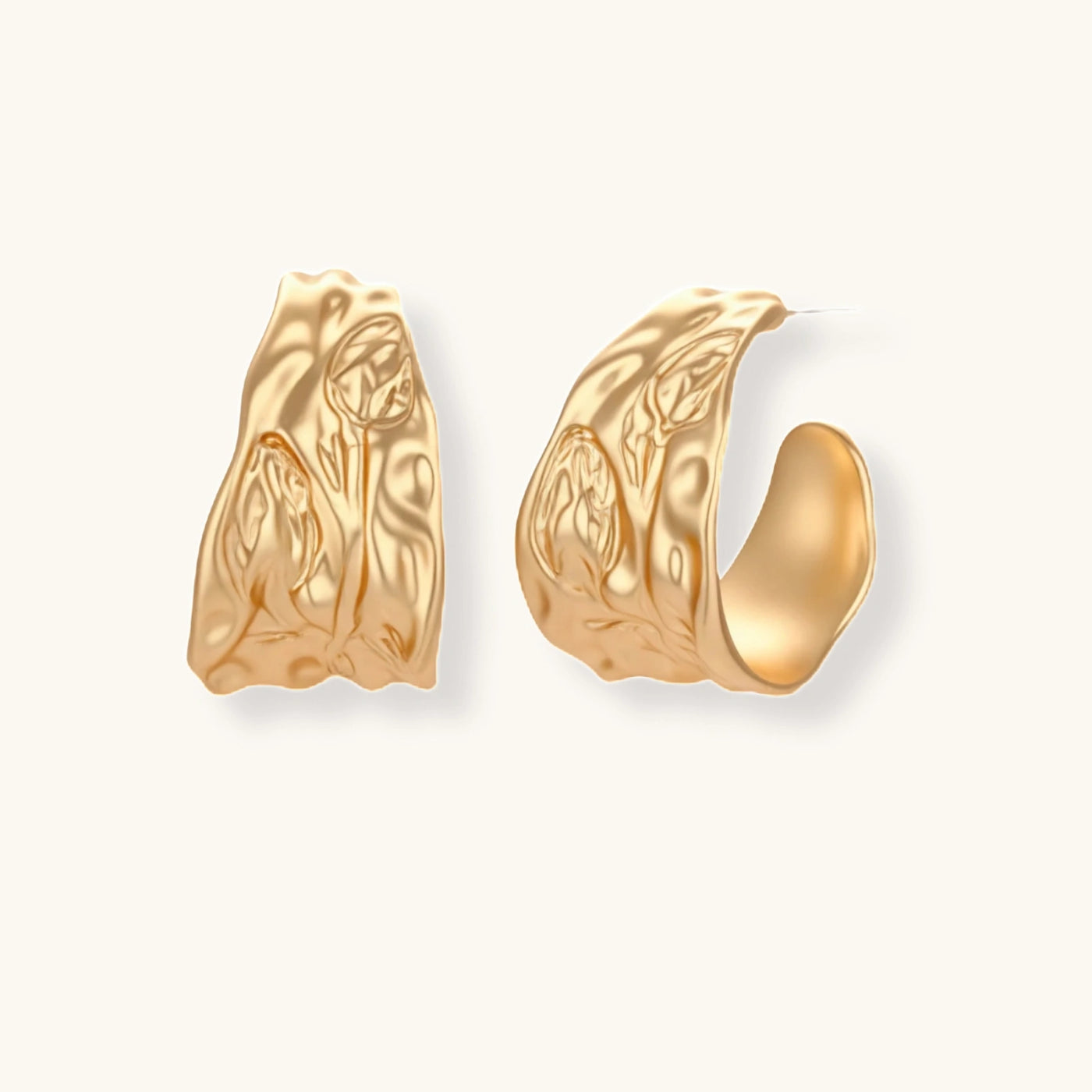 Ondara Textured Hoops