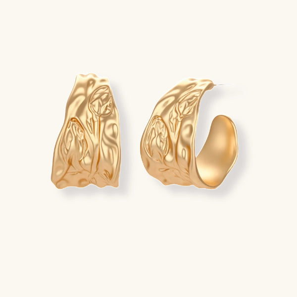Ondara Textured Hoops