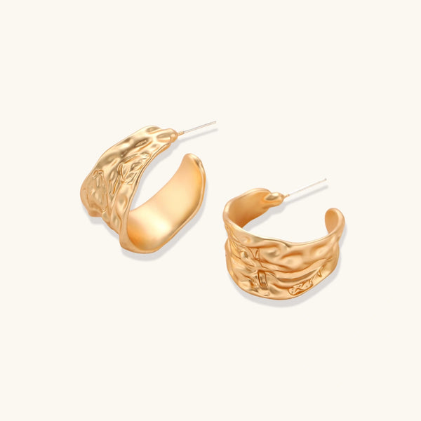 Ondara Textured Hoops