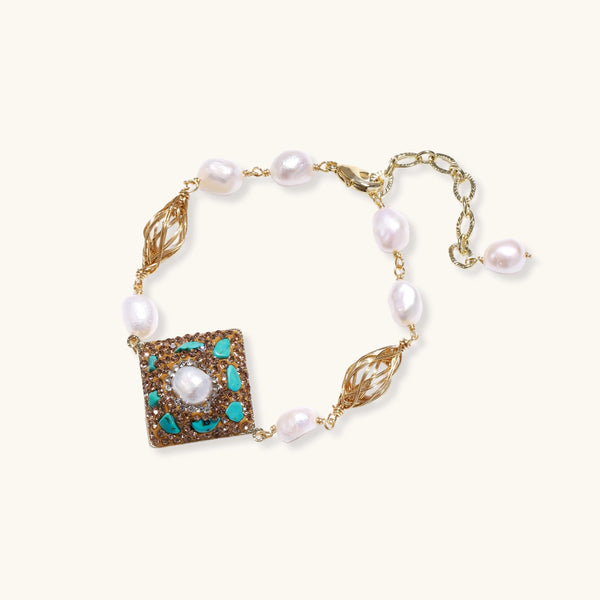 Palace Mosaic Pearl Bracelet