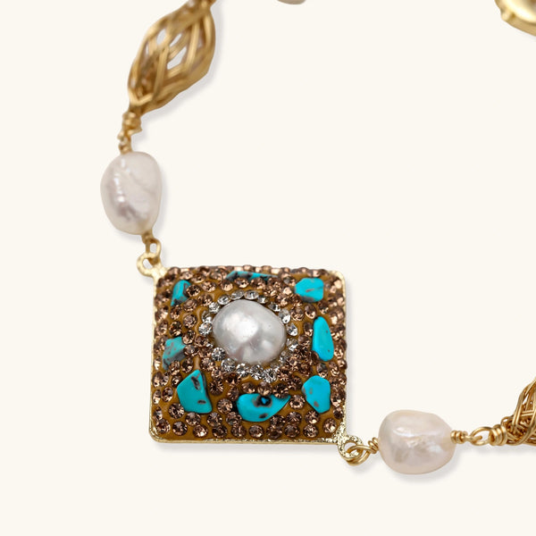 Palace Mosaic Pearl Bracelet