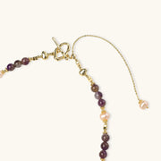 Starfall Amethyst Pearl Necklace