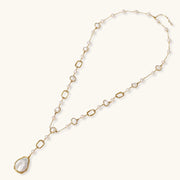 Lumina Pearl Station Necklace