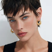 Dewloop Gold Studs