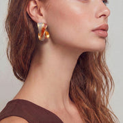 Amberflame Fold Hoops