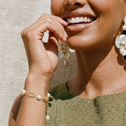 Pearl Assemblage Bracelet worn on model